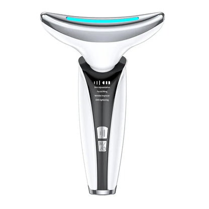 EMS Microcurrent Face Neck Beauty Device LED Photon Firming Rejuvenation Anti Wrinkle Thin Double Chin Skin Care Facial Massager