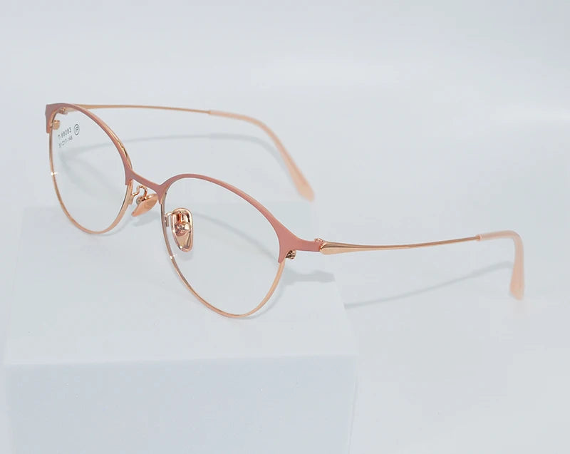 Retro Cat Eye Butterfly Eyewear Ultra Light Alloy Spectacle Optical Prescription Glasses Frames