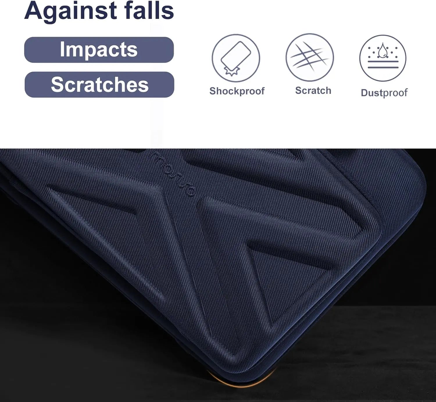 Hard Shell Laptop Sleeve for 13 14 15 16 17 inch Macbook Air Pro M1 M2 M3 M4 HP Notebook Handbag Waterproof EVA Protective Case