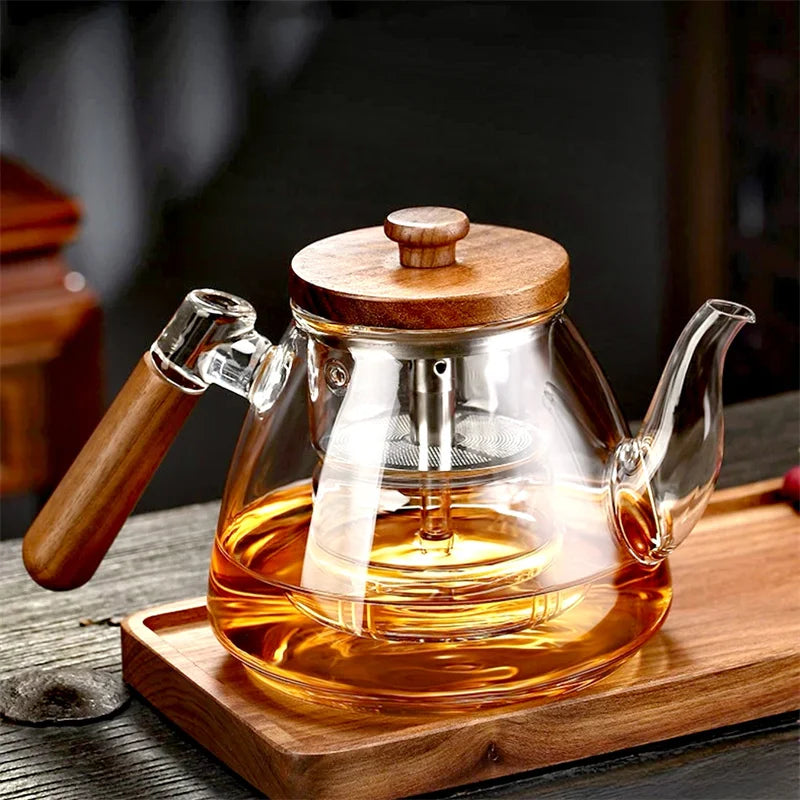 1000ml High Borosilicate Glass Teapot with Tea Infuser