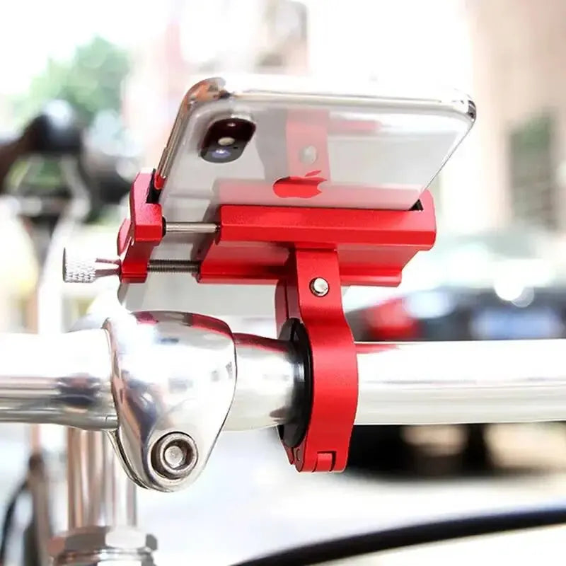 Bicycle Phone Holder Mount Universal Mobile Cell Metal Riding MTB Motorcycle Stand Bracket Bike Moto Handlebar Antislip Clip