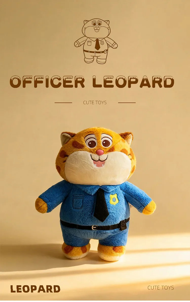 Hot 60cm Cute Kawaii Clawhauser Plush Toy Zootopia Stuffed Doll Soft Pillow Kids Birthday Xmas Gift Soft Animal Doll Play