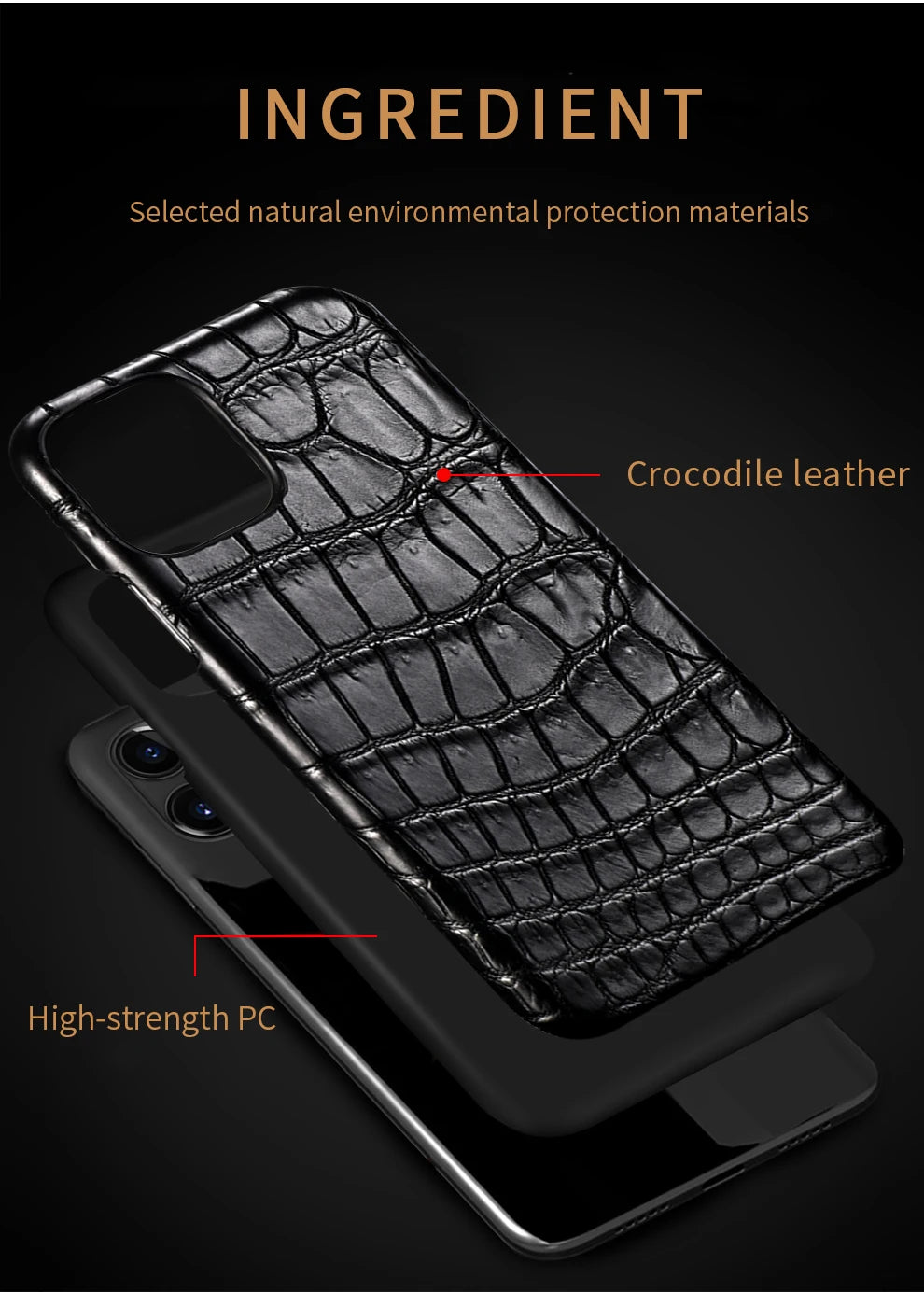 Crocodile Real Leather Cases for iPhone 16 15 Pro Max 14 pro max Genuine Leather Fundas Back Bover