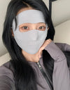 Sunscreen Mask Traceless Women Detachable Facekini Ice Silk Anti-ultraviolet Summer Breathable Thin Cover Whole Face