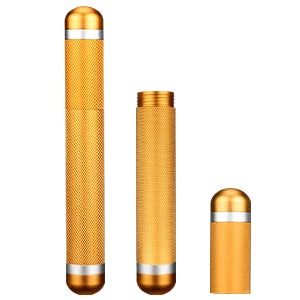 Scotte Aluminum Humidor Cigar Tube Storage, Moisture-Proof Cigar Case, Smoking Accessories