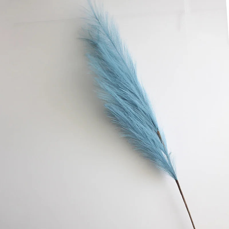 100cm Artificial Pampas Grass Fluffy Fake Reed Flowers 1pc Home Bedroom Party Decoration Wedding Decor Accessories Faux Flowers