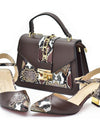Latest Design Matching Nigerian Party Shoes and Bags for Ladies Patent Leather Shoes for Women Sandals African Bag and Shoe Sets