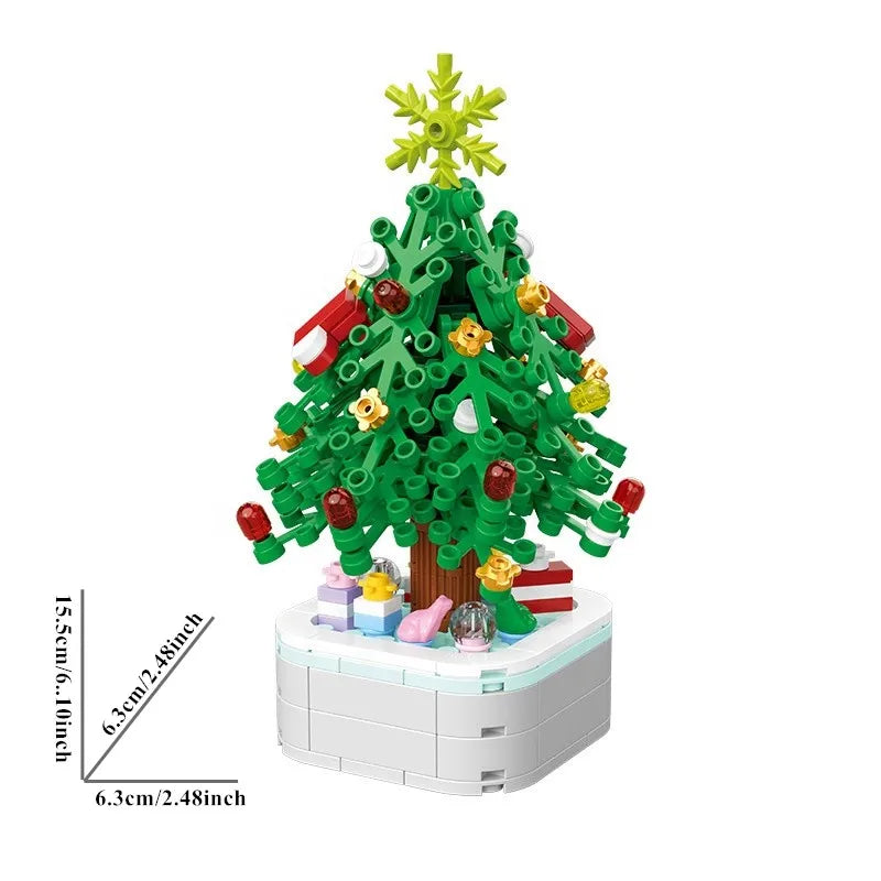 211pcs Creative Series Christmas Tree DIY Building Blocks, Educational Learning Science Bricks Halloween Gifts Toys for