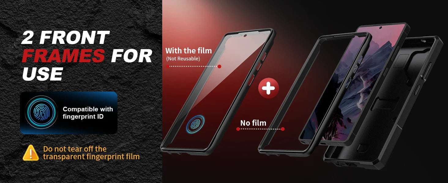 Stand for Samsung Galaxy S25 Ultra Case Compatible with Magsafe 2 Front Frames & Camera Cover Screen Protector