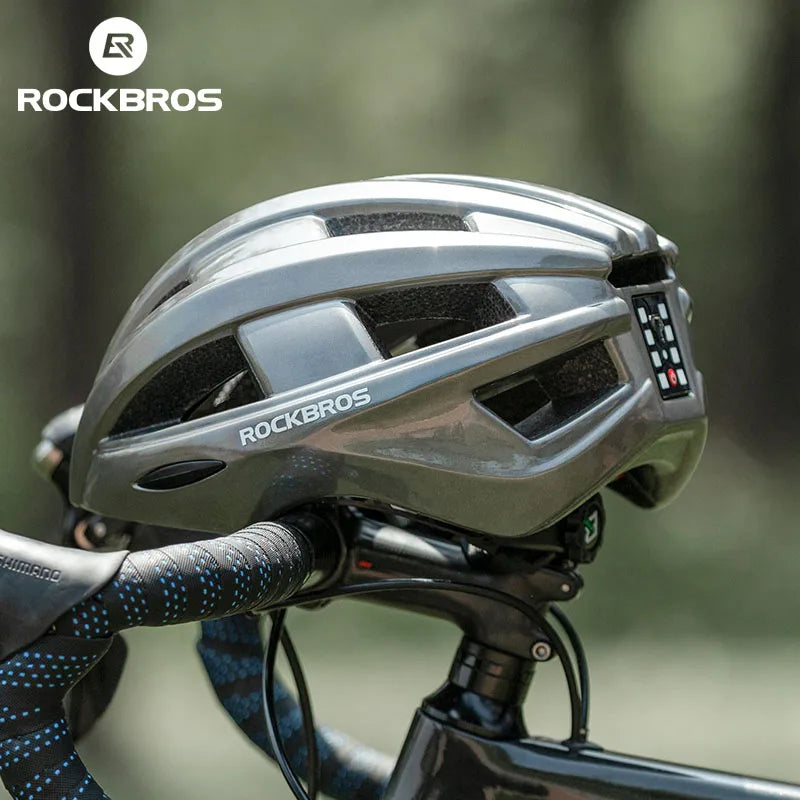 Bicycle Light Helmet MTB Road USB Warning Rear Light Cycling Helmet EPS PC Intergrally-molded Bike Helmet