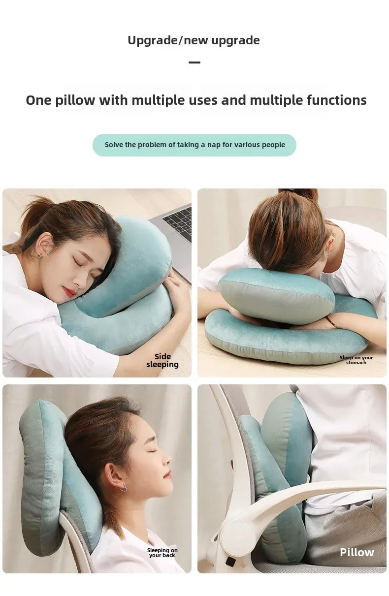 Officer Ice Silk Nap Pillow Pillow Style Summer Student Face down Sleep Pillow Office Nap Aid Soft Comfortable Home Goods