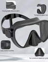 Scuba Diving Snorkeling Frameless Mask Perfect Seal Silicone Skirt Panoramic View Tempered Glass Swim Goggles Suitable for Adult
