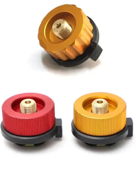Outdoor Camping Hiking Stove Burner Adaptor Split Type Furnace Converter Connector Auto-off Gas Cartridge Tank Cylinder Adapter