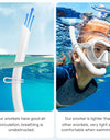 Soft Silicone Diving Snorkel Portable Foldable Easy-Breath Wet Scuba With Storage Case for Freediving Spearfishing Swimming
