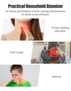 Medical Nebulizer Asthma Inhaler Handhe Inhalator Mini Silent Steam Nasal Humidifier + Finger Pulse Oximeter + Body Thermometer