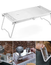 Camping Excursion Table Anti-skid Stainless Steel Mini Table Outdoor Picnic Portable Foldable BBQ Table for Family