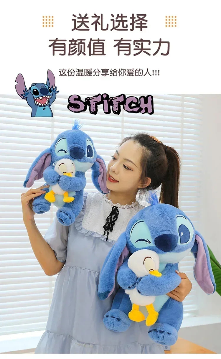 Disney Plush Doll Stitch Lilo Doll Cute Duck Stitch Plush Stuffed Toy Christmas 's Birthday Gift Kawaii Decoration Toys