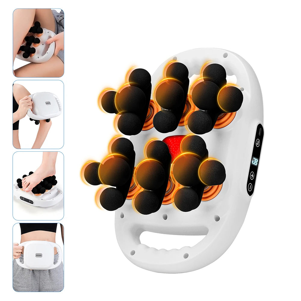 22-Head Fascia  High-Frequency Vibration Body Massage  Back and Waist Massager Neck Shoulder Massager Muscle masajeador