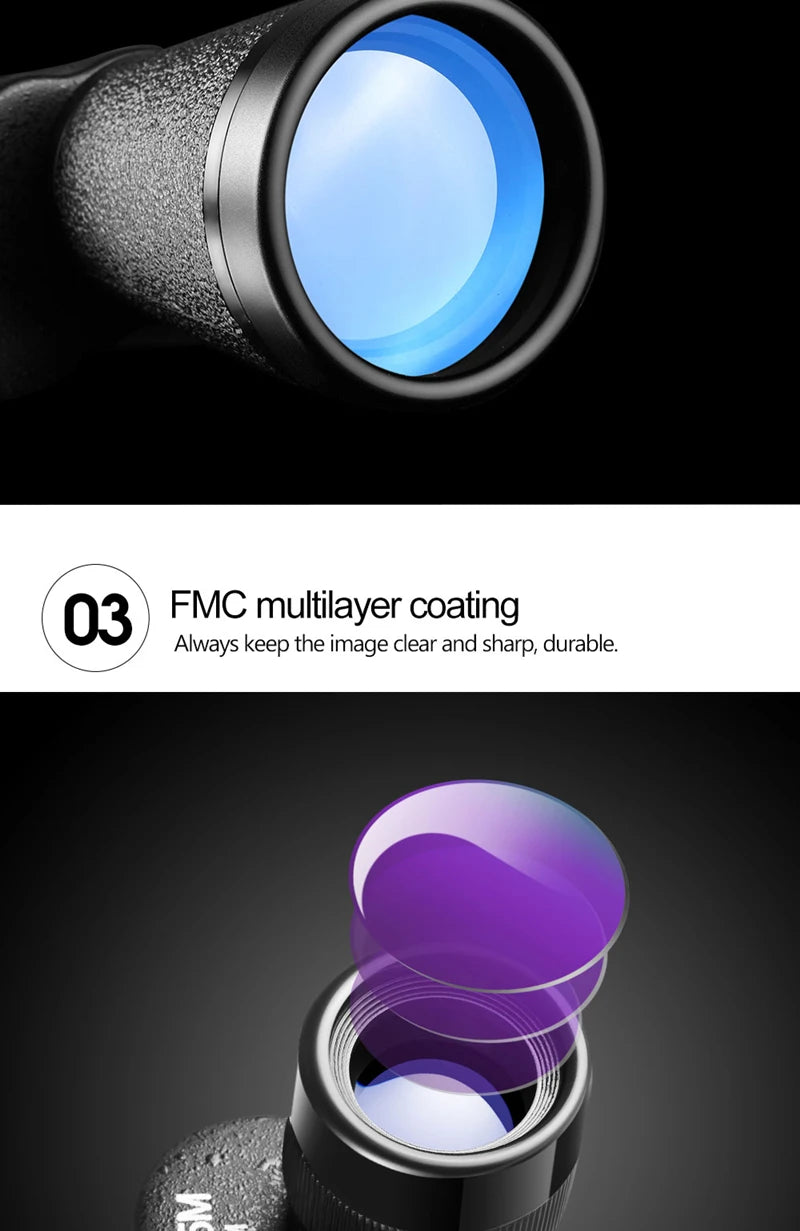 Metal 8X30 10X40 12X45 Military Monocular HD High Quality Portable Mini Telescope Captain Caribbean Pirates Spyglass Binoculars