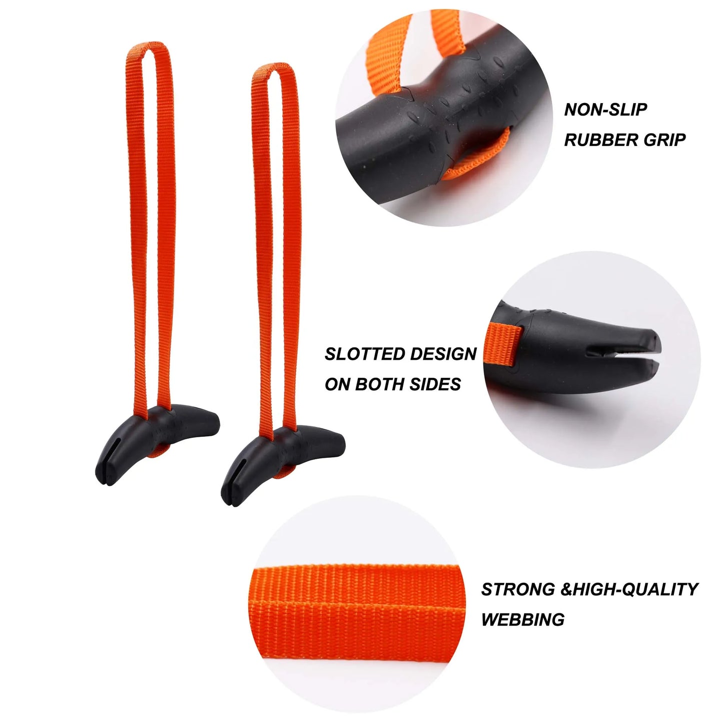 Pull Up Handles Rubber Neutral Grip Heavy Duty Cable Machine Handles Weight-lifting Multifunction Gym Equipment