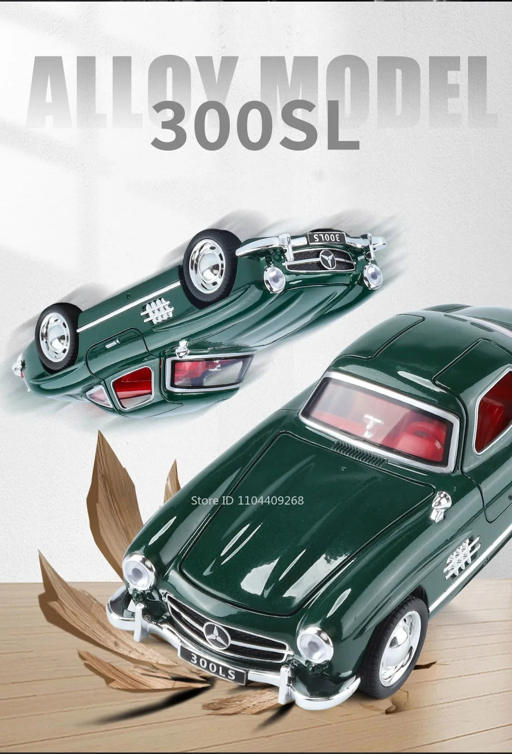 1:32 Scale 300SL GT63 V8 Sports Car Model Toy Metal Die-cast Sound Light Pull Back Vehicles Models Boys Hobby Ornaments Gifts