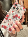 MagSafe Clear Flower Case – Shockproof & Wireless Charging Compatible iPhone Series