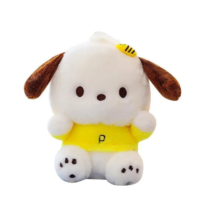 Cartoon Sanrio Pochacco Plush Toy Soft Stuffed Doll Cute Sofa Cushion Bedroom Decoration  Soothing Pillow  Anime Gift