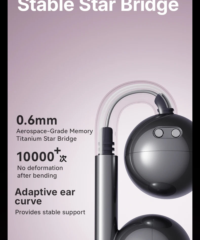 F60 Open Ear 360° Panoramic Sound Headphones Deep Bass Earphones Hi-Pure Original High Lossless Quality Sound Headset