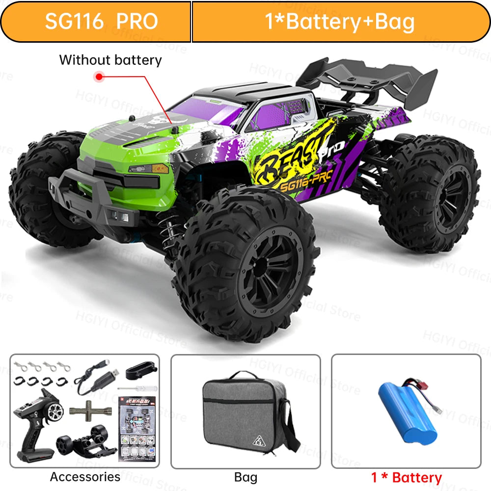 ZLL SG116 MAX/PRO 1:16 High Speed Drift Racing 80KM/H Or 40KM/H Brushless Motor 4WD RC Car Off Road Car Toys