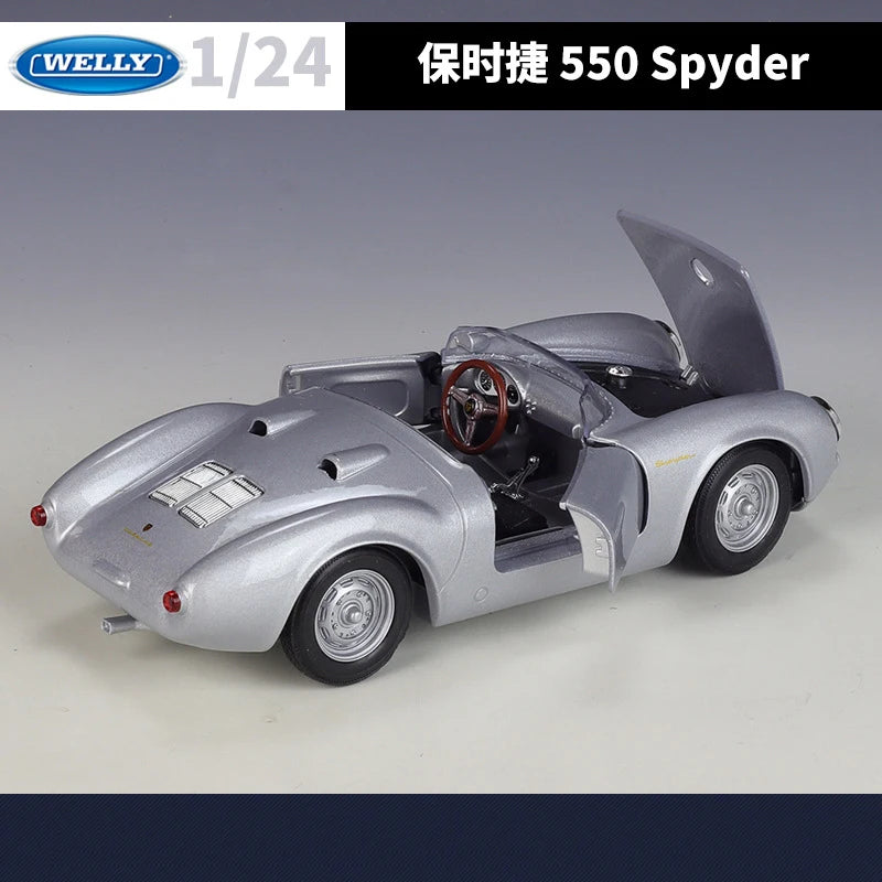 1 24 Scale Porsche 550 Spyder Diecast Model Car