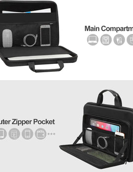 Hard Shell Laptop Sleeve for 13 14 15 16 17 inch Macbook Air Pro M1 M2 M3 M4 HP Notebook Handbag Waterproof EVA Protective Case