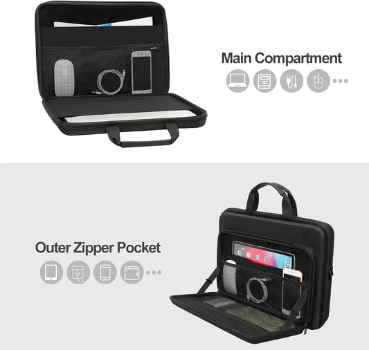 Hard Shell Laptop Sleeve for 13 14 15 16 17 inch Macbook Air Pro M1 M2 M3 M4 HP Notebook Handbag Waterproof EVA Protective Case