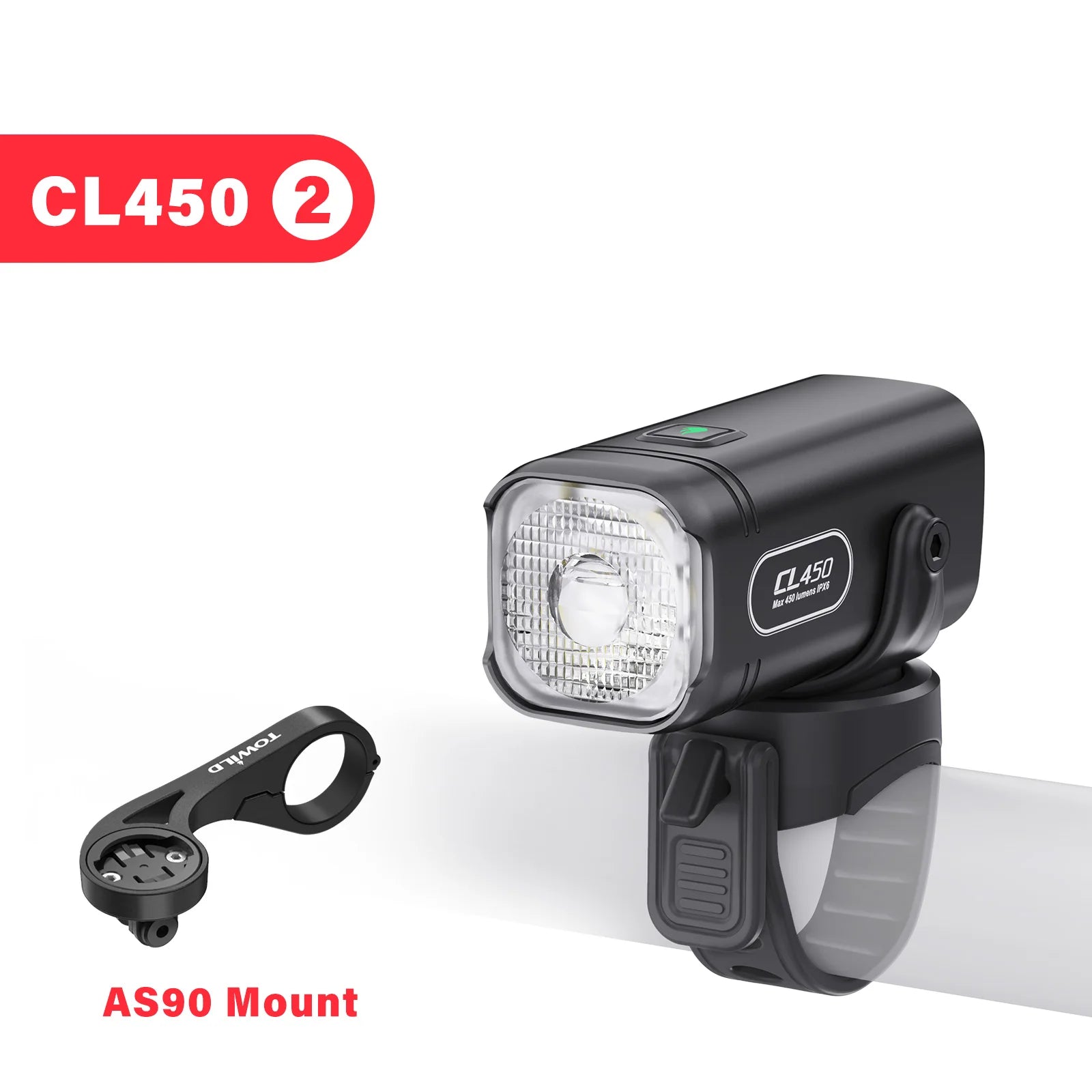 450LM Bike Light Commuting Mini Bicycle Lights LED Cycling Front Lamp IPX6 Compact Headlight Aluminum MTB Road Flashlight