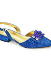 Women Shoes and Bags To Match Set Italy Lady Crystal Low Heels Pointed Toe Party Shoe and Bag African Women Ladies Wedding Pumps