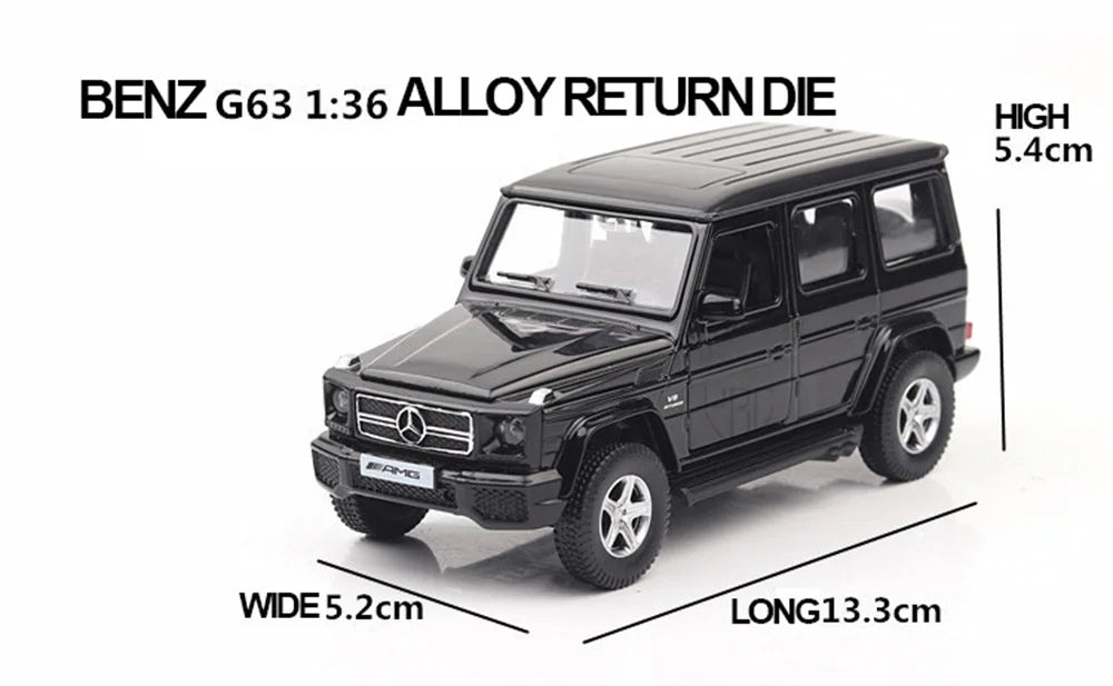 RMZ City 1/36 Mercedes Benz G63 AMG SUV Alloy Car Model Diecast Metal Toy Off-road Vehicle Car Model Simulation Collection Gift