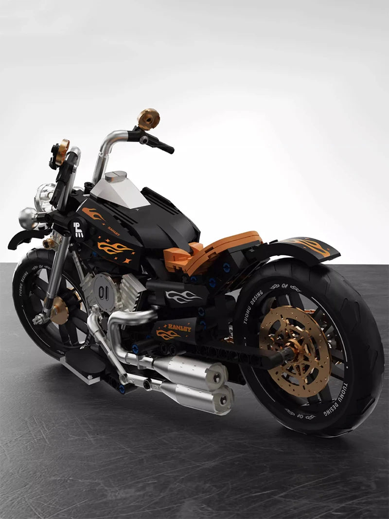 1:8 City Speed Racing Motorcycle Building Set DIY Bricks Model Kit for Adults STEM Buiding Blocks Toys Gifts 426pcs