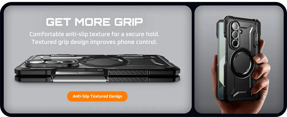 For Samsung Galaxy Z Fold 7 Case UB Grip Anti-Scratch Heavy Duty Rugged  Phone Case with Screen Protector