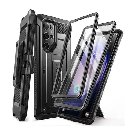 For Samsung Galaxy S24 Ultra Case 2024 UB Pro Full-Body Dual Layer Rugged Belt-Clip Case with Built-in Screen Protector