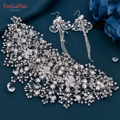 Bride Headband Bridal Hair Ornament Headpiece Party Headwear Wedding Jewelry Headwear Accessories