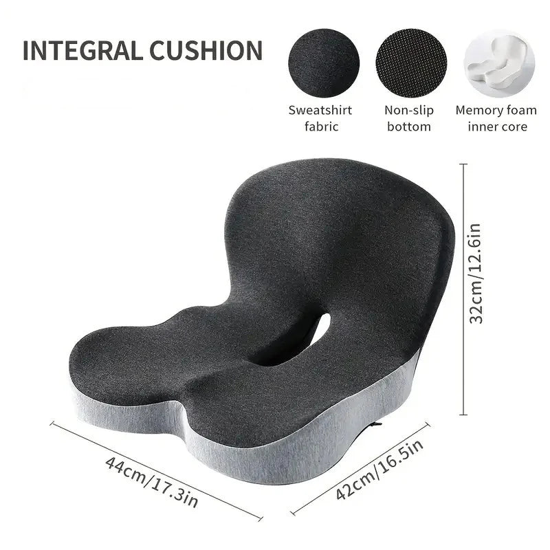 1PCS Non-Slip Memory Foam Seat Pillows Cushion for Tailbone Sciaticaback Pain Relief Comfort Chair Car Seat Waist Pads