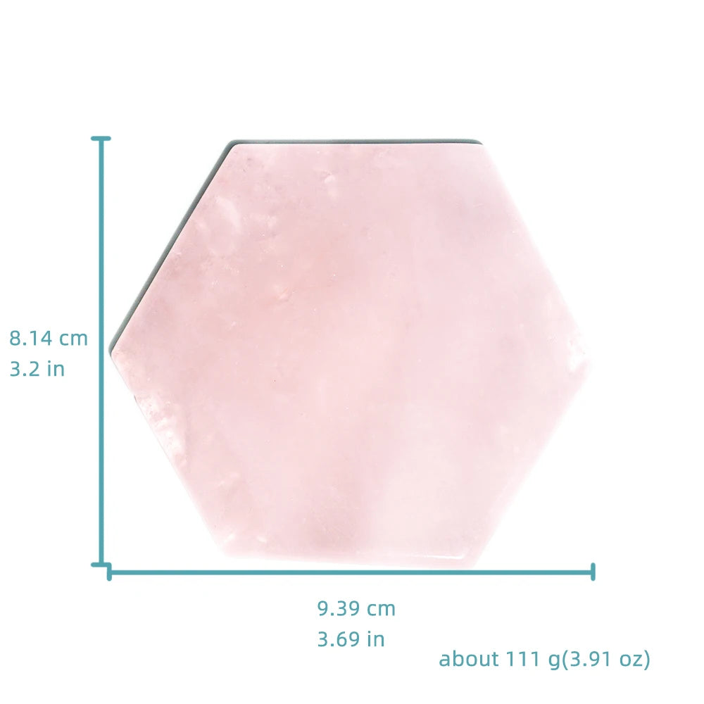 Home Creative Crystal Coaster Handmade Macrame Cup Cushion Natural Rose Quartz Non-slip Coffee Cup Round Mat Cook Accessories