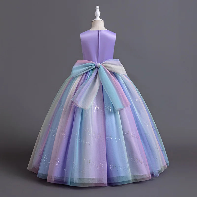 Girls Princess Ball Gown Fluffy Tulle Puffy Dress for Birthday Christmas Pageant Flower Girl Wedding Dress