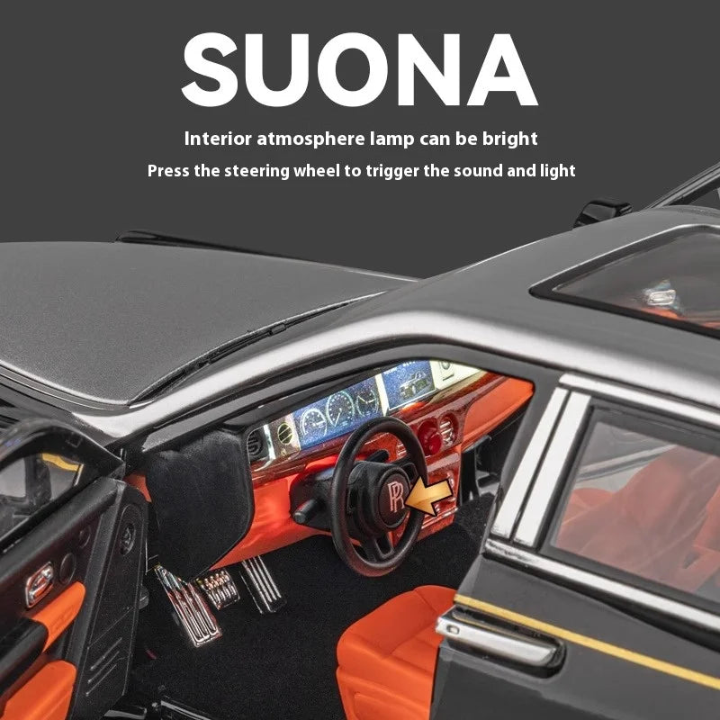 1:18 Rolls Royce Phantom Alloy Diecast Model Car Metal Large Games For Mother Birthday Gifts  Boy Collection Hobby