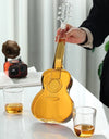 High Borosilicate Glass Wine Bottle Guitar Violin Decanter Wine Set Thickened Transparent Craft Decanter Bottle Decoration