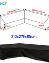 Corner Outdoor Sofa Cover Garden Rattan Corner Furniture Cover V Shape Waterproof Sofa Protect Set All-Purpose Dust Covers