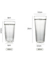 Large Capacity 400/800ml Heat-resistant Double Wall Glass Coffee Mug Espresso Cup American Latte Cappuccino Tea Water Cup