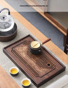 Jiangshan Tea Tray Household Small Drain Tea Table Bamboo Tea Tray Kung Fu Tea Set Accessories Tea Sea Dry Brewing Table