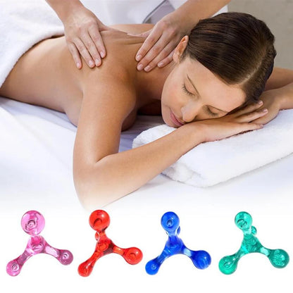 Useful 4 Balls Mini Manual Massager Arm Back Leg Head Foot Acupuncture Point Massager Tools Relaxation Eliminate Oedema Fat