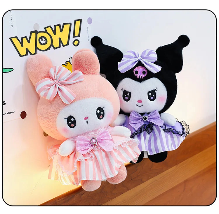 Cute Character Diamond Bow Plush Stuffed Doll Pillow Toy