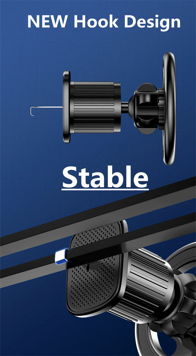 Car Phone Holder Stand Car Mount Support Mobile Bracket in Car For Macsafe iPhone 15 14 13 12 Samsung Xiaomi